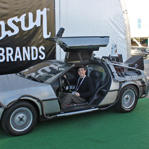 Sitting in a DeLorean at CES 2014