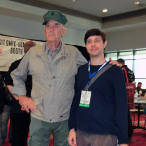 Trevor and R. Lee Ermey at the 2013 SEMA Show in Las Vegas
