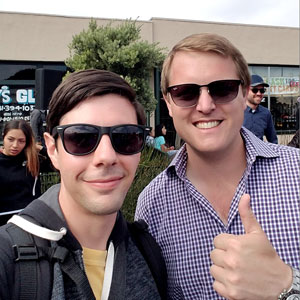 Trevor with Shmee150 at Monterey Car Week 2019