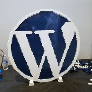 WordPress Logo Built From Lego Bricks